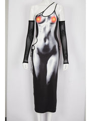 Heated Nude Me Connect Dress