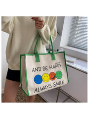 Be Happy Tote Handbag