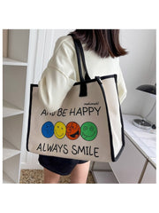 Be Happy Tote Handbag