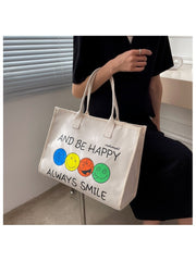 Be Happy Tote Handbag