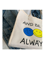 Be Happy Tote Handbag