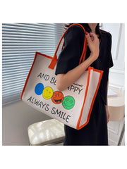 Be Happy Tote Handbag