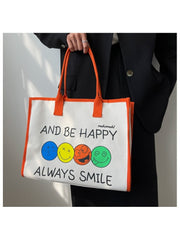 Be Happy Tote Handbag