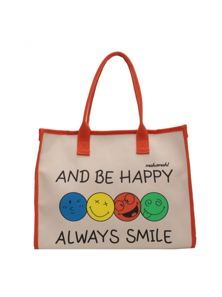 Be Happy Tote Handbag