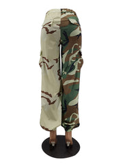 Contrast Camo Pants