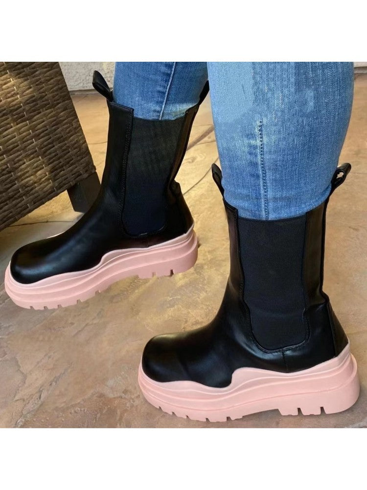 Contrast Candy Boots