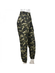 Cuffed Camo Cargo Pants