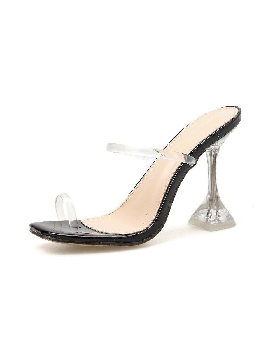 Clear As Day Cubed Heels