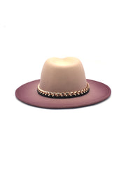 Gradient Chained Fedora Hat