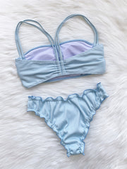 Bluesy Frill Bikini