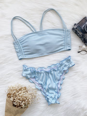 Bluesy Frill Bikini