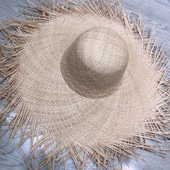 Frilly Straw Hat