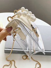 Pearled Clear Handbag