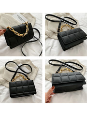 Chain Grid Handbag