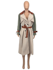 Contrast Trench Coat