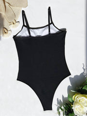 Slick Mesh Swimsuit