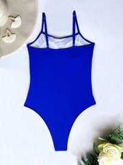 Slick Mesh Swimsuit