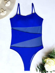 Slick Mesh Swimsuit