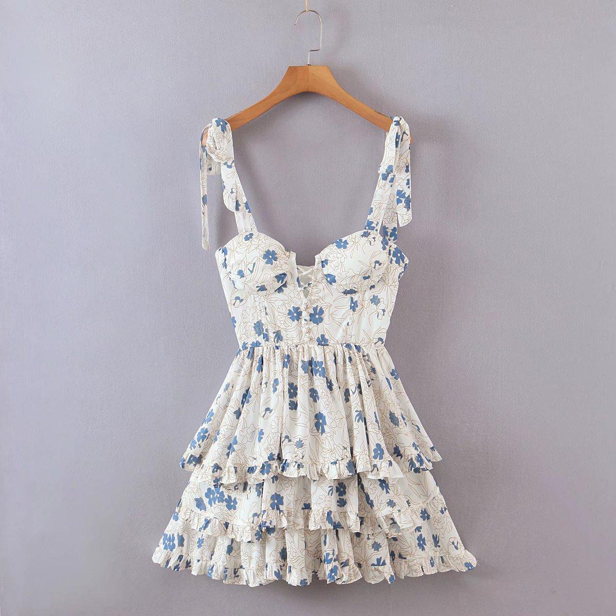 Ruffle Fields Mini Dress
