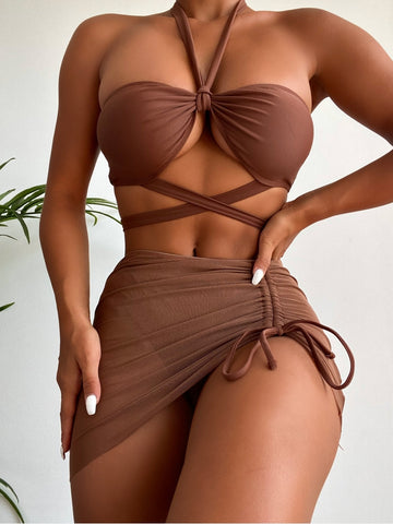 Sia Skirt Sarong Bikini Set