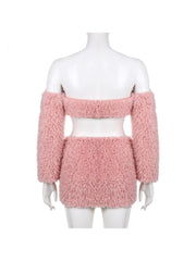 Fluffy Skirt Set