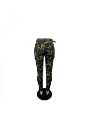 Belted Camo Cargo Pants