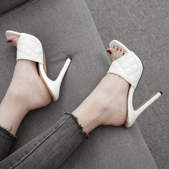 Quilted Mule Heels