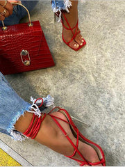 Vee Wrap Heels