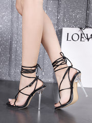 Vee Wrap Heels