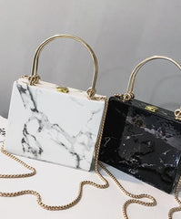 Marble Clutch Handbag