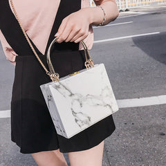 Marble Clutch Handbag