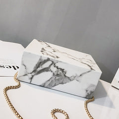 Marble Clutch Handbag