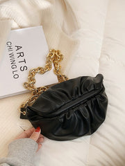 Chain Bundled Clutch Bag