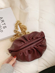 Chain Bundled Clutch Bag