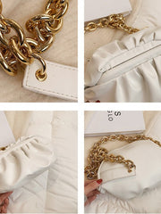 Chain Bundled Clutch Bag