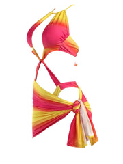 Heat Swimsuit Sarong Set