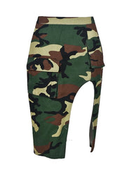 Camo Split Skirt